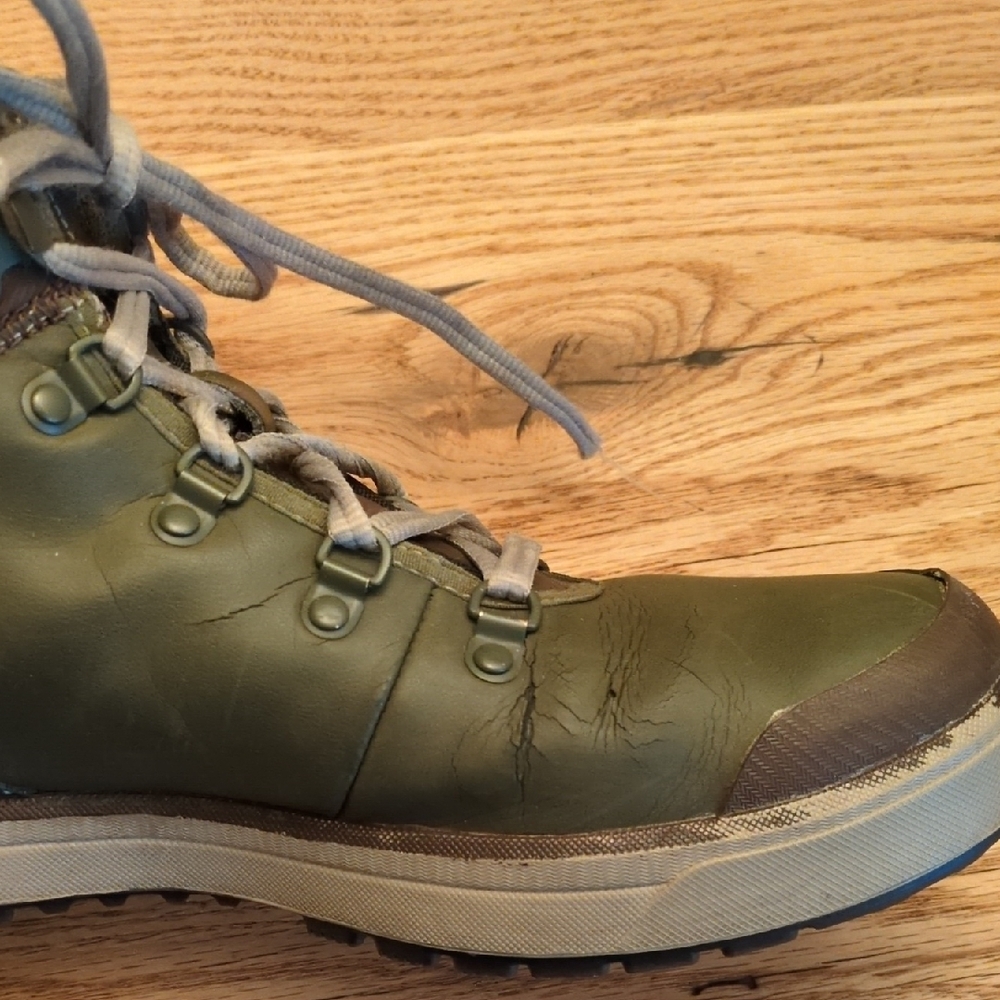 Merrell Dusty Olive Hiking Boots Mens 10.5 Leather Trail Shoes - Picture 7 of 10